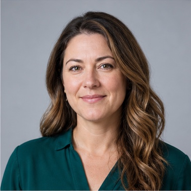 Illustrative professional portrait of fictional profile Sophie Bennett
